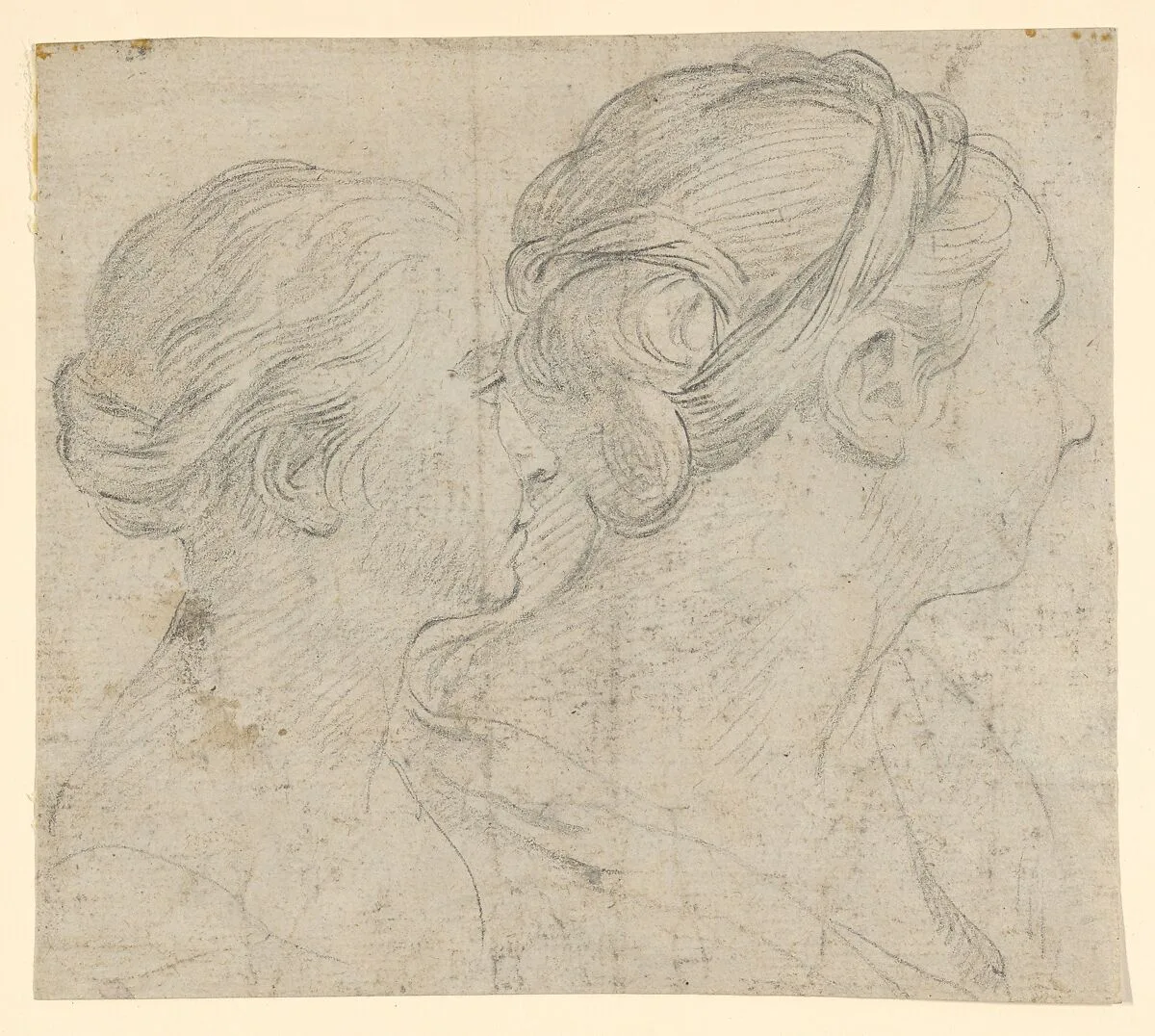 Two heads of women — Pierre Parrocel