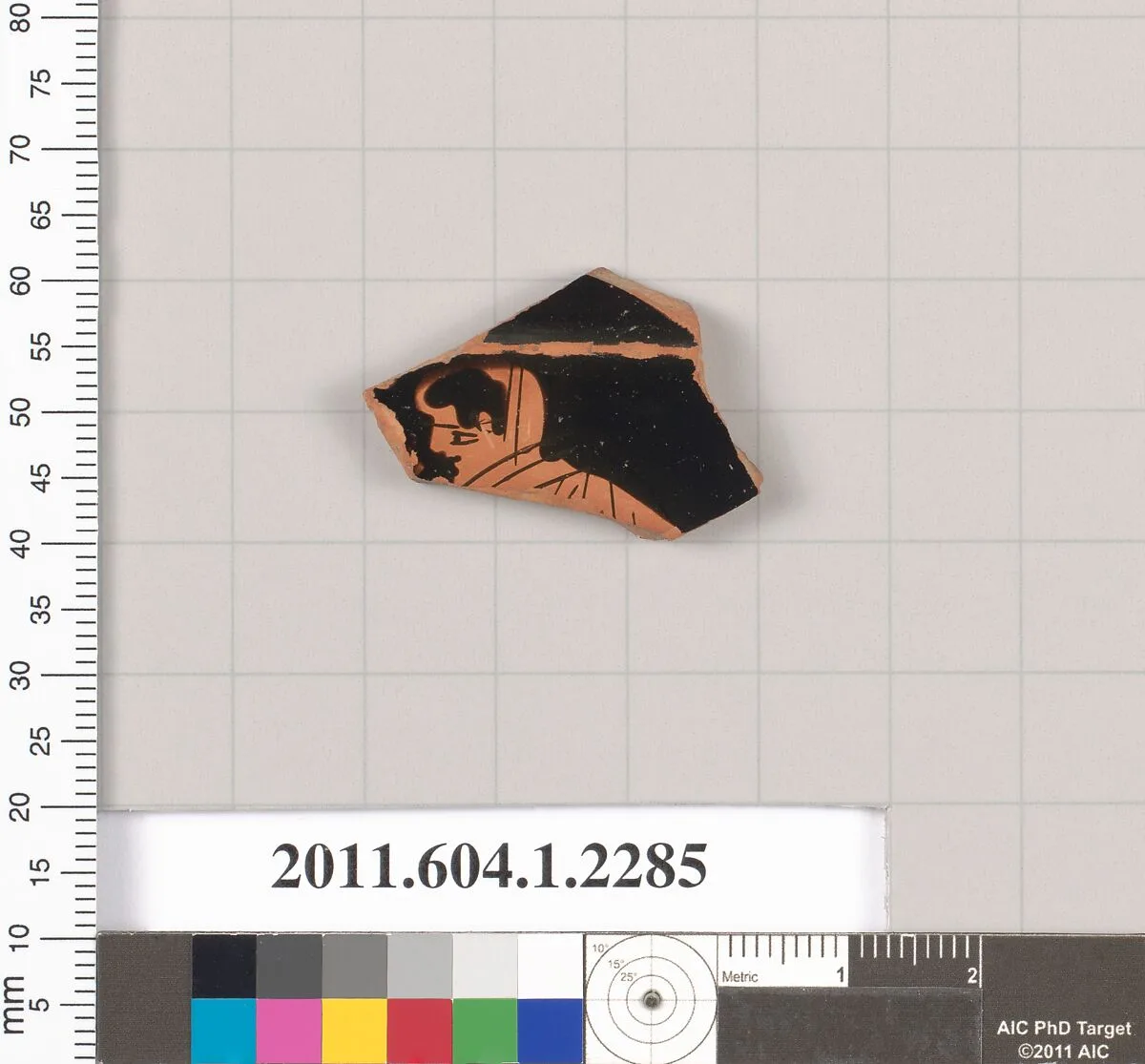 Terracotta fragment of a kylix (drinking cup) — Unknown