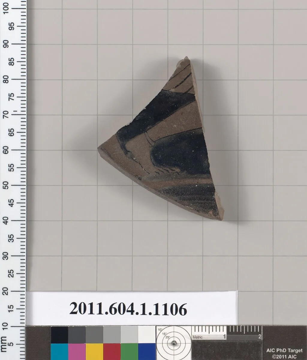 Terracotta fragment of a kylix (drinking cup) — Unknown