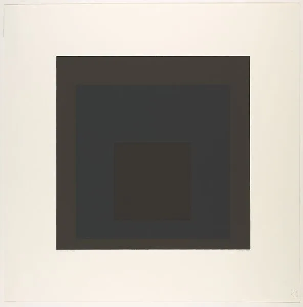 Profundo from the Soft Edge–Hard Edge portfolio — Josef Albers
