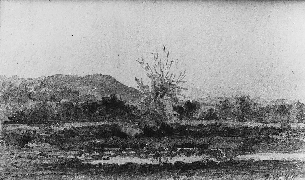 Three Views, No. 3: Mount Carmel, near New Haven, Connecticut — John William Hill