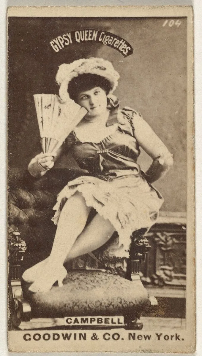 Campbell, from the Actors and Actresses series (N171) for Gypsy Queen Cigarettes — Goodwin & Company