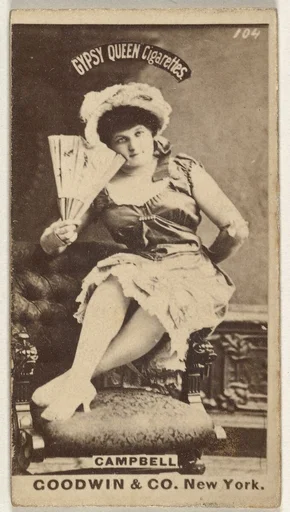 Campbell, from the Actors and Actresses series (N171) for Gypsy Queen Cigarettes