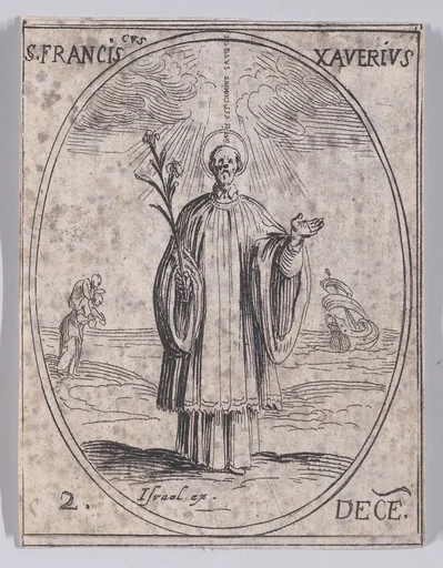 S. Francois Xavier (St. Francis Xavier), December 2nd, from "Les Images De Tous Les Saincts et Saintes de L'Année" (Images of All of the Saints and Religious Events of the Year)