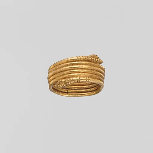 Gold snake ring