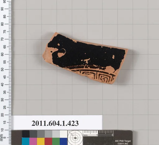Terracotta fragment of a kylix (drinking cup)