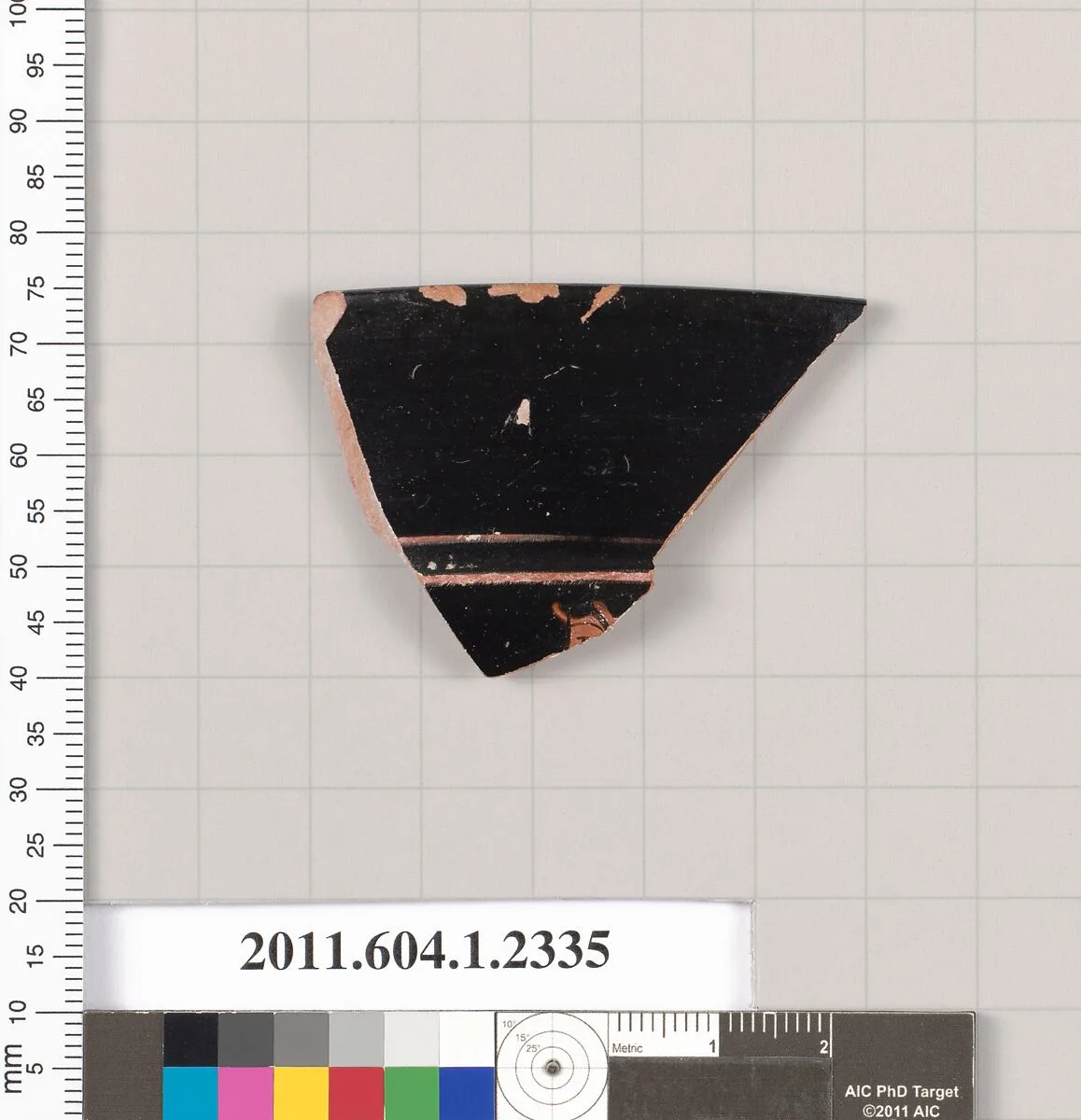 Terracotta rim fragment of a kylix (drinking cup) — Unknown