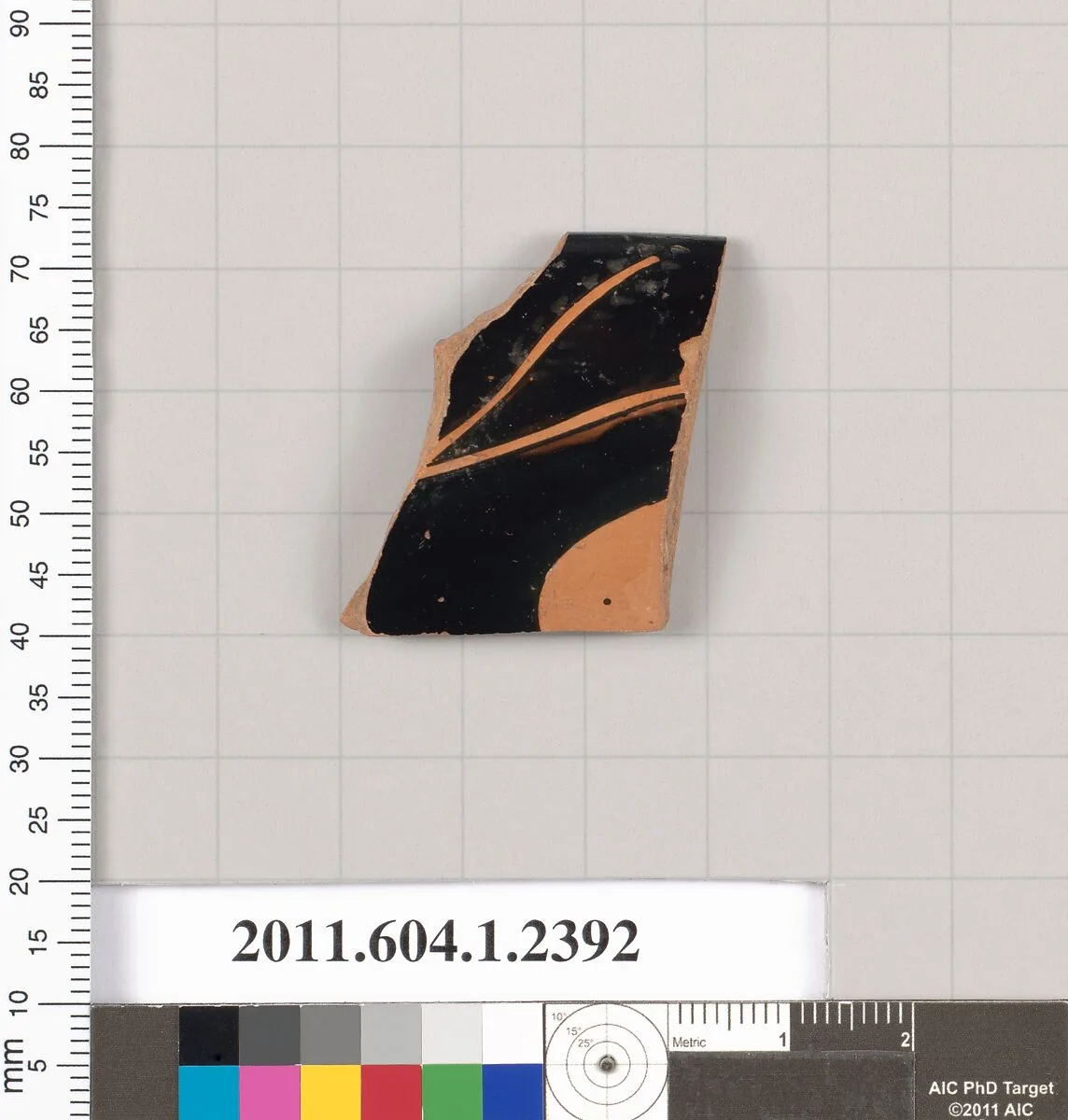 Terracotta rim fragment of a kylix (drinking cup) — Unknown