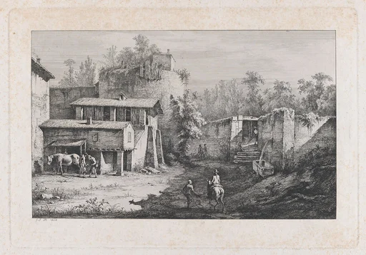 Landscape with Farrier, View of Terrebasse, France