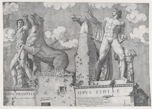 Statues of the Dioscuri at the Quirinal, Rome