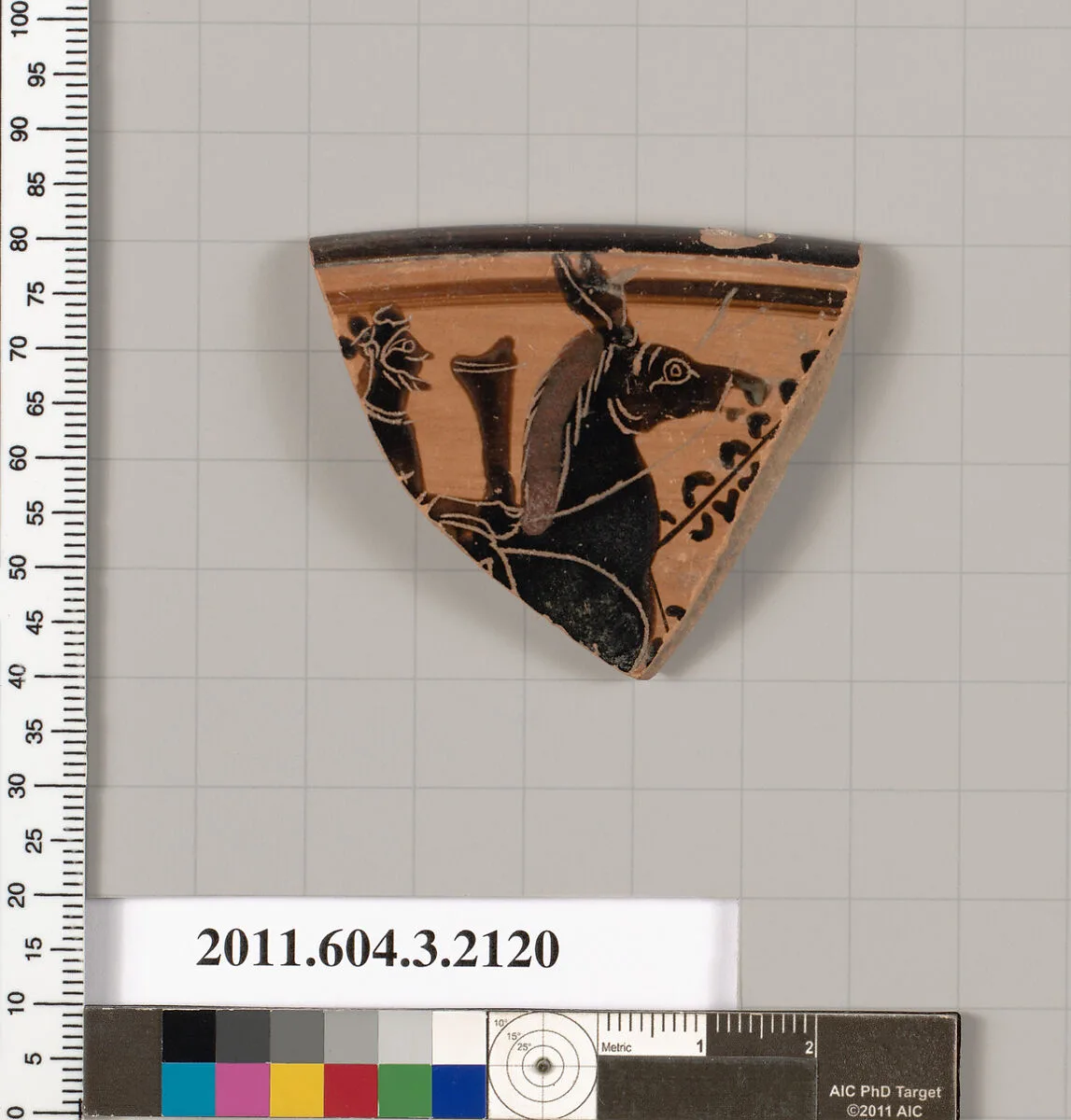 Terracotta rim fragment of a kylix (drinking cup) — Unknown