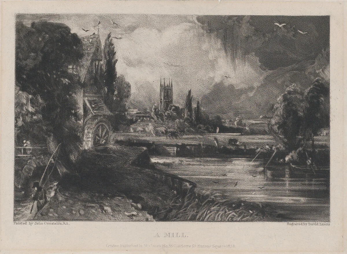 A Mill — David Lucas|John Constable
