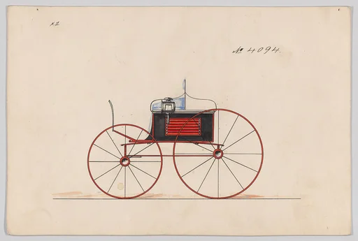 Design for Dos-a-dos Phaeton, no. 4094