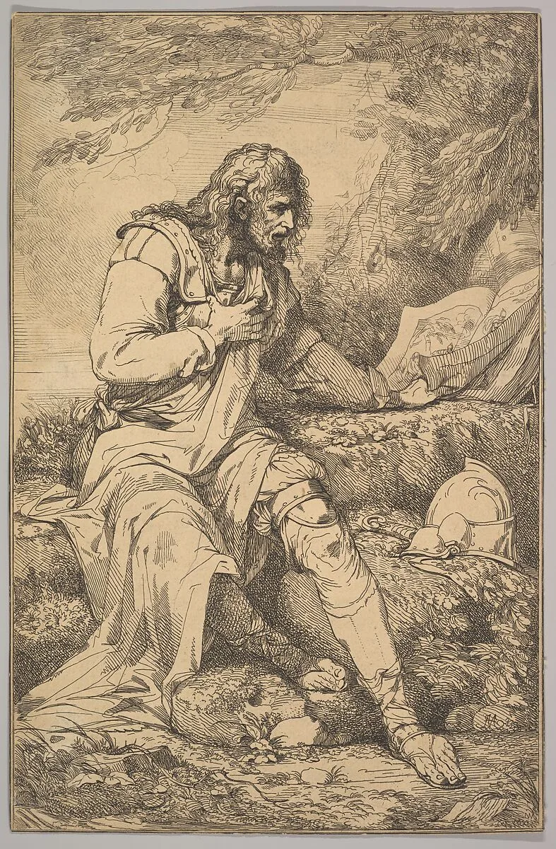 Salvator Rosa, from "Fifteen Etchings Dedicated to Sir Joshua Reynolds" — John Hamilton Mortimer|Sir Joshua Reynolds|Salvator Rosa