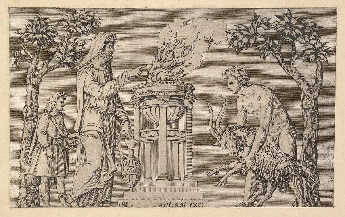 Speculum Romanae Magnificentiae: The Sacrifice of a Ram — Marco Dente|Antonio Salamanca
