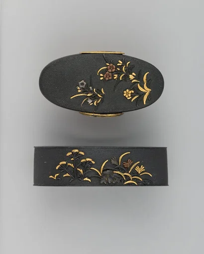 Sword-Hilt Collar and Pommel (Fuchigashira)