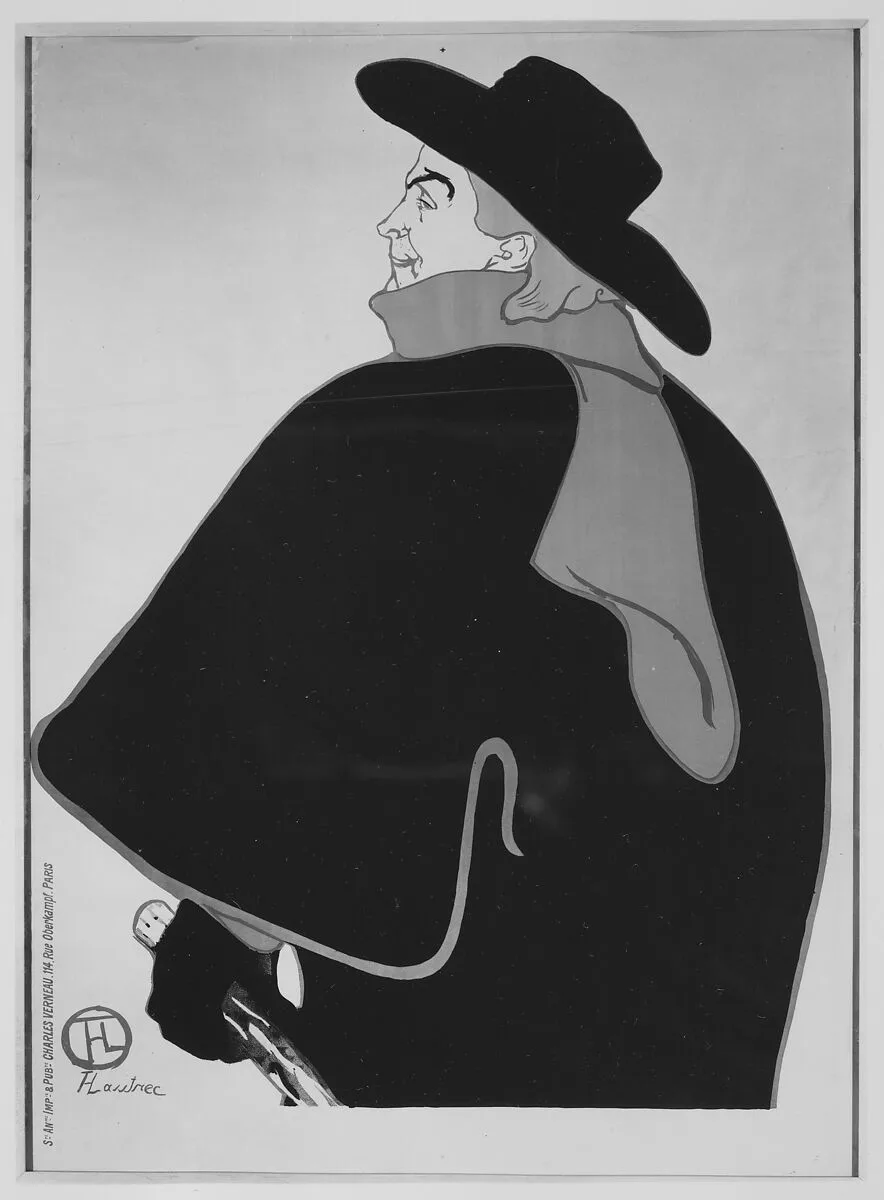 Aristide Bruant, dans son cabaret — Henri de Toulouse-Lautrec