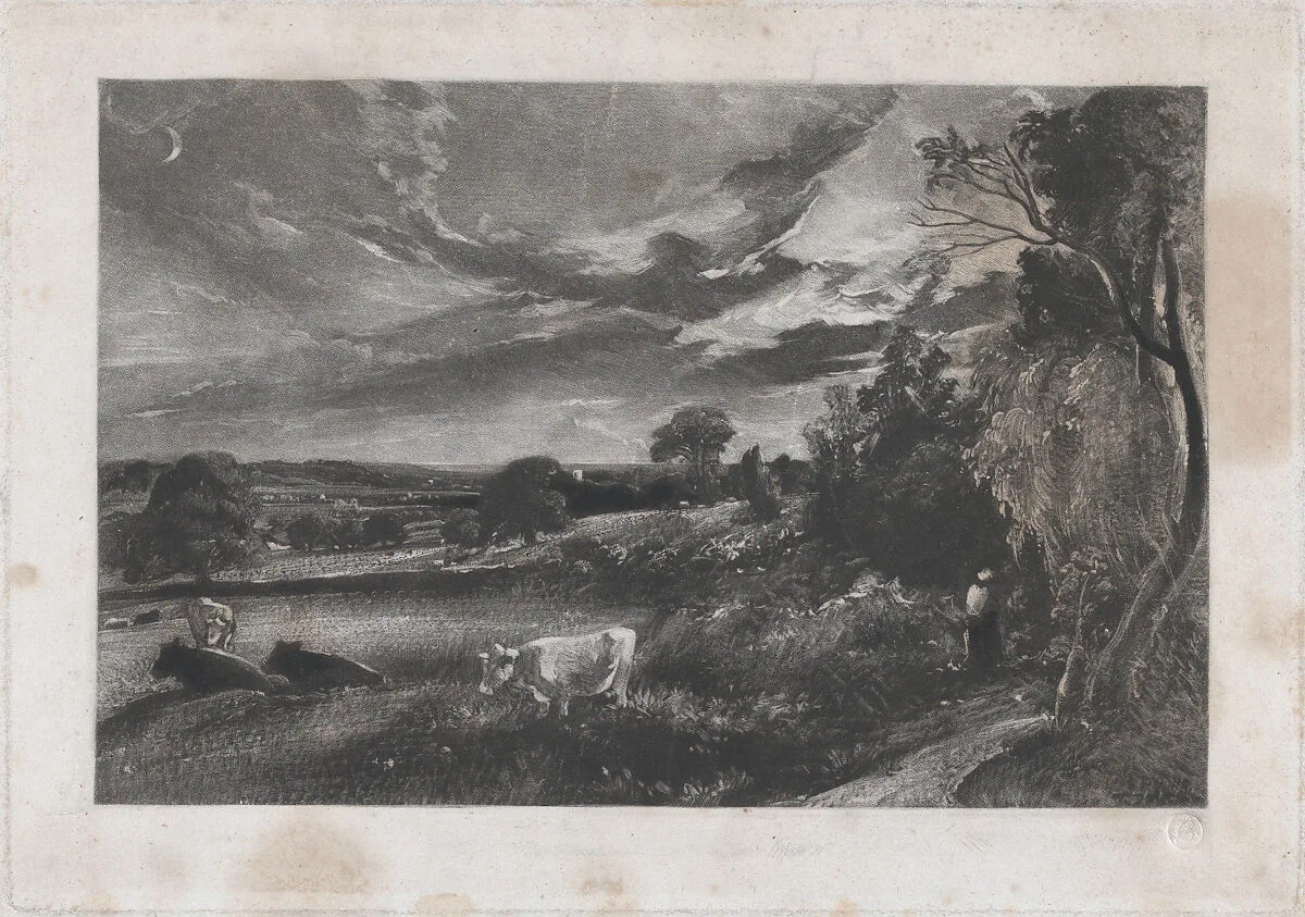 Summer Evening — David Lucas|John Constable
