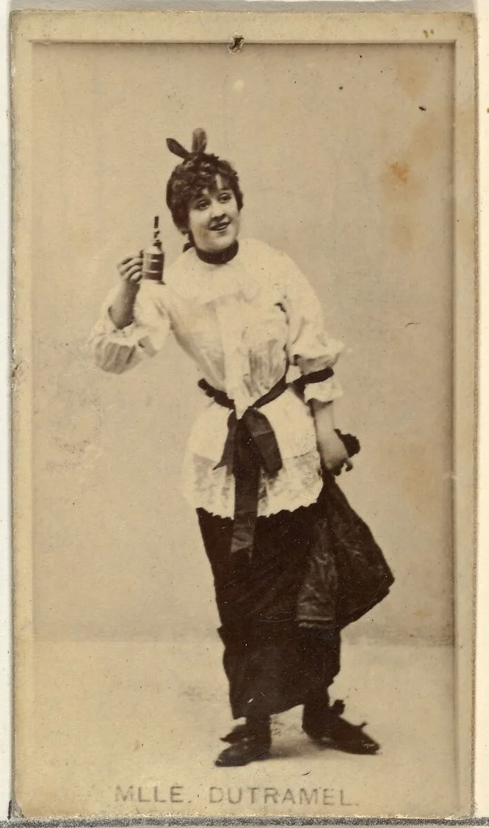 Mlle. Dutramel, from the Actors and Actresses series (N145-8) issued by Duke Sons & Co. to promote Duke Cigarettes — W. Duke, Sons & Co.|American Tobacco Company