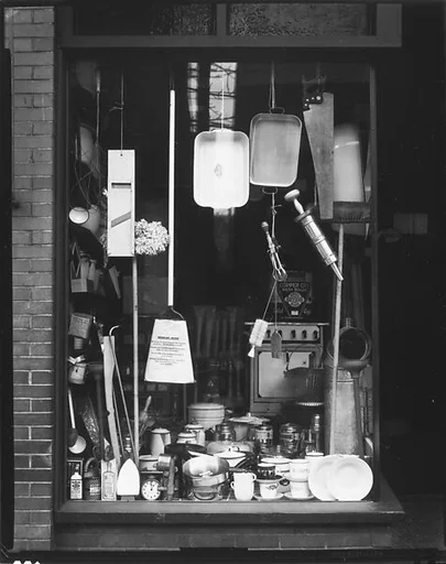 [Window Display of Household Supply Store, East 4th Street, South Bethlehem, Pennsylvania]