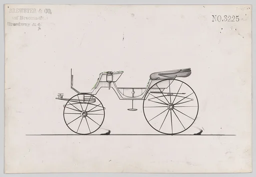 Design for Cabriolet (?) Phaeton, no. 3225a