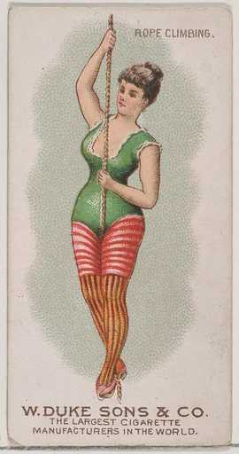 Rope Climbing, from the Gymnastic Exercises series (N77) for Duke brand cigarettes