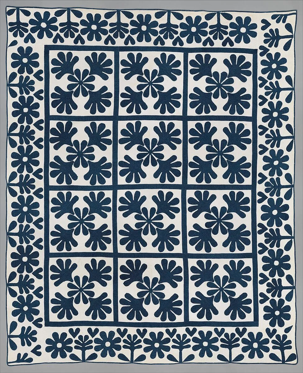 Quilt, Oak Leaf pattern — Unknown