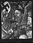 [Detail of "Hitler" Panel of Diego Rivera's Mural for the New Worker's School, New York City]