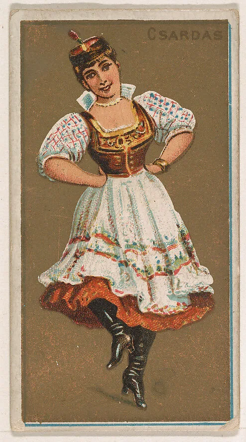 Csardas, from National Dances (N225, Type 1) issued by Kinney Bros. — Kinney Brothers Tobacco Company