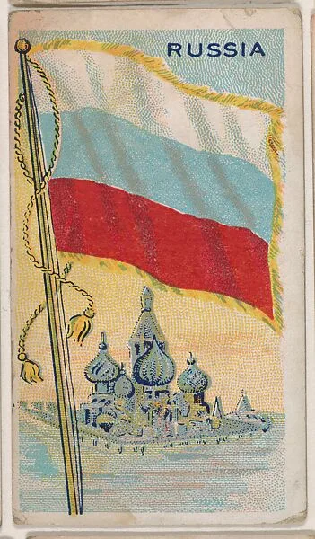Russia, bakery card from the Flags series (D34), issued by the Ward-Mackey Company — Ward-Mackey Company