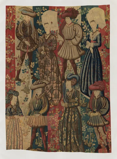 Courtiers in a Rose Garden: Four Gentlemen and Four Ladies