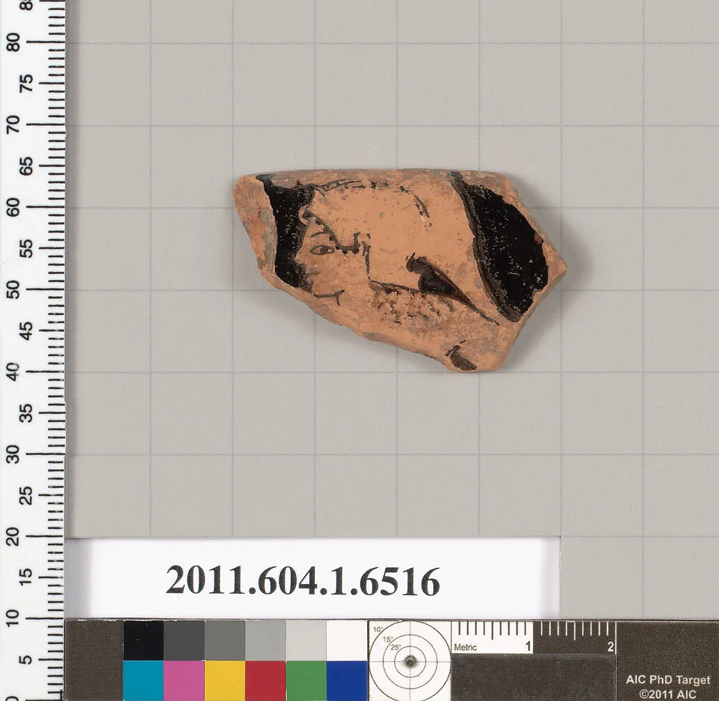 Terracotta rim fragment of a kylix (drinking cup) — Unknown