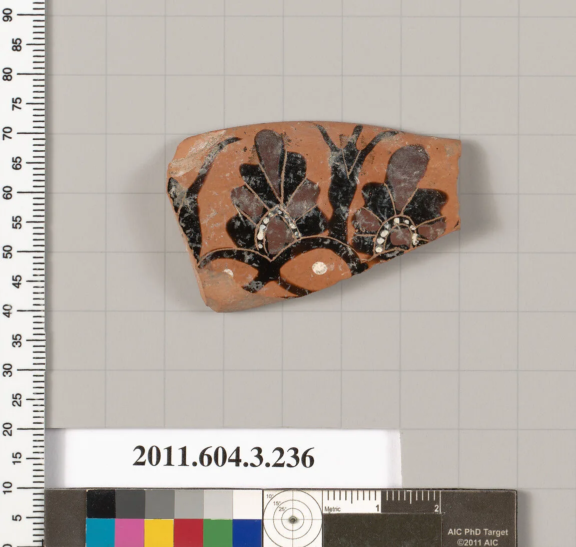 Terracotta fragment of a neck-amphora of Nicosthenic shape (jar) — Unknown