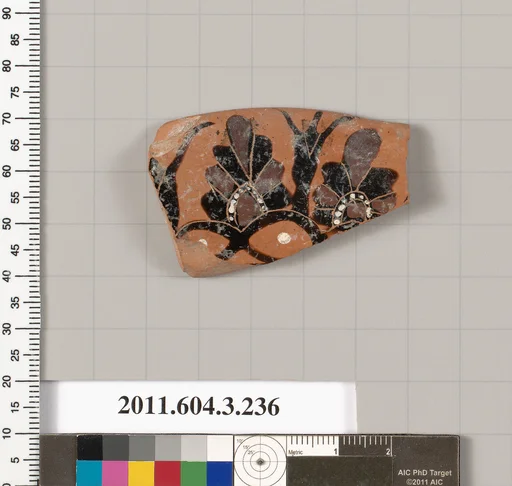 Terracotta fragment of a neck-amphora of Nicosthenic shape (jar)