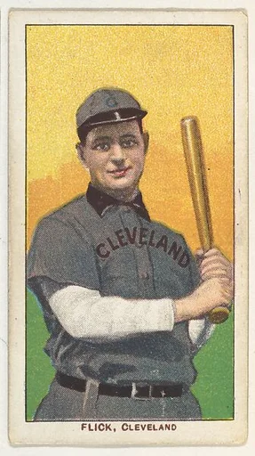 Flick, Cleveland, from the White Border series (T206) for the American Tobacco Company