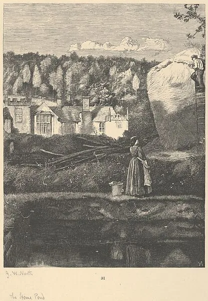 The Home Pond (from A Round of Days) — Jennett Humphreys|John William North|Dalziel Brothers|George Routledge & Sons, London