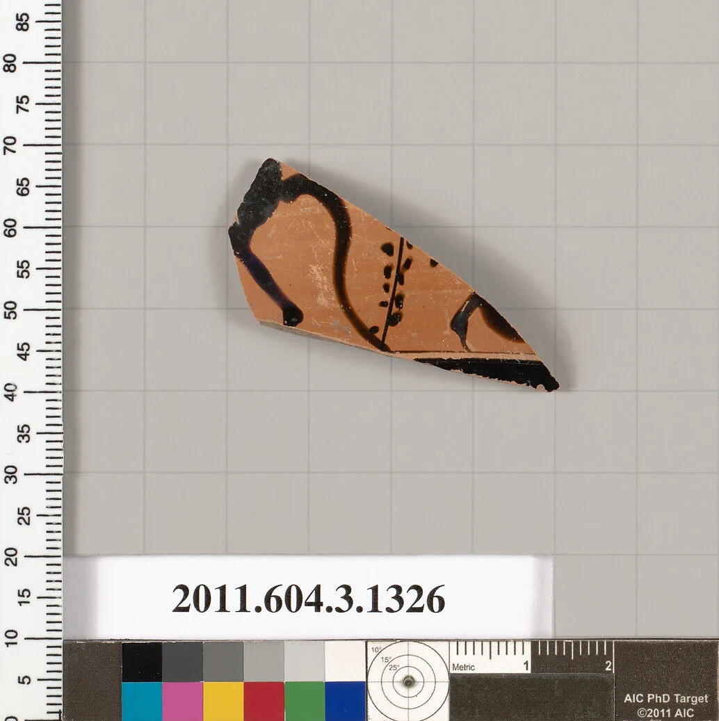 Terracotta fragment of a skyphos (deep drinking cup) — Unknown
