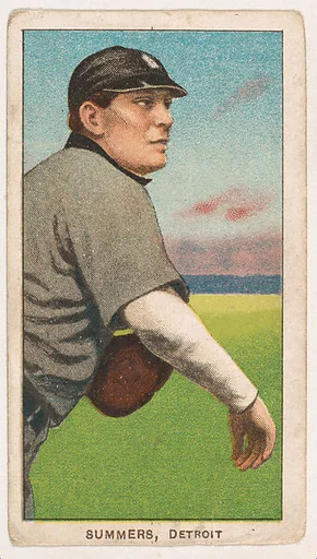 Ed Summers, Detroit, from Coupon Cigarettes Baseball Issue, 1910