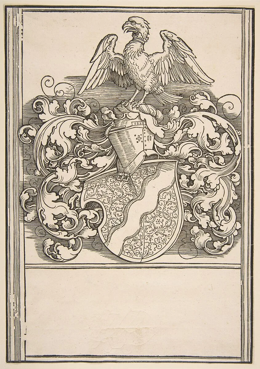 Arms of Michel Beheim — Albrecht Dürer