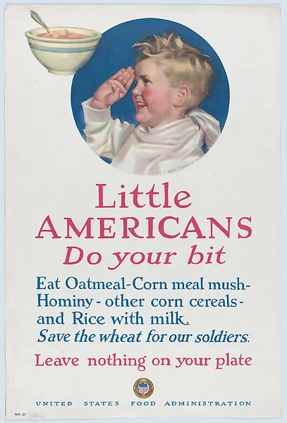 Little Americans do your bit — Cushman Parker|United States Food Administration