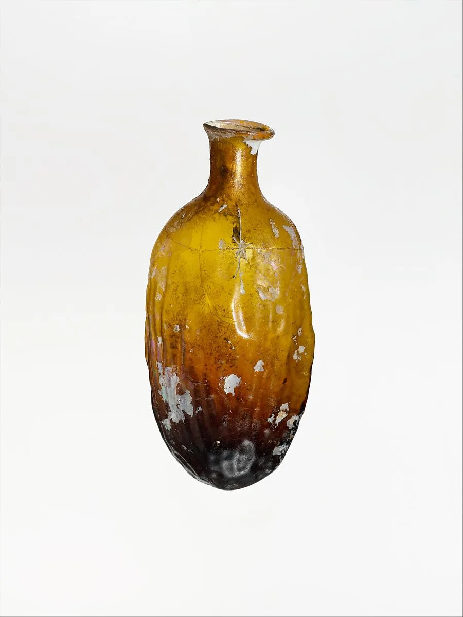 Glass bottle shaped like a date — Unknown