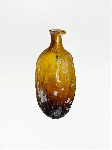 Glass bottle shaped like a date