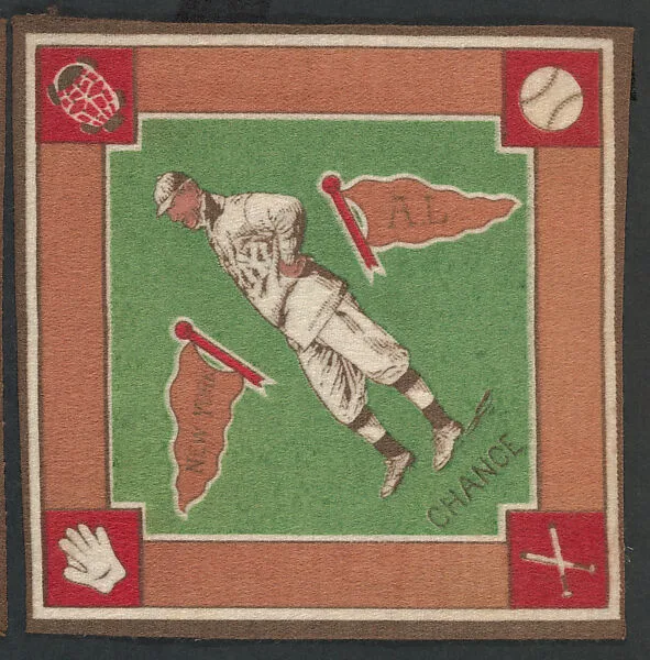 Frank Chance, New York, American League from Baseball Players Felt Blanket series (B18) — Unknown