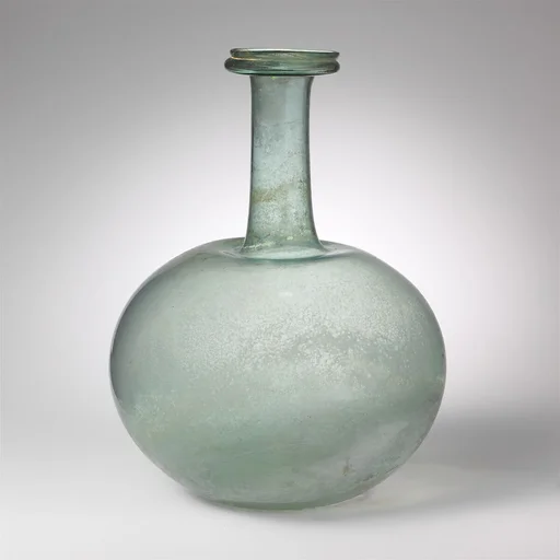 Glass globular bottle