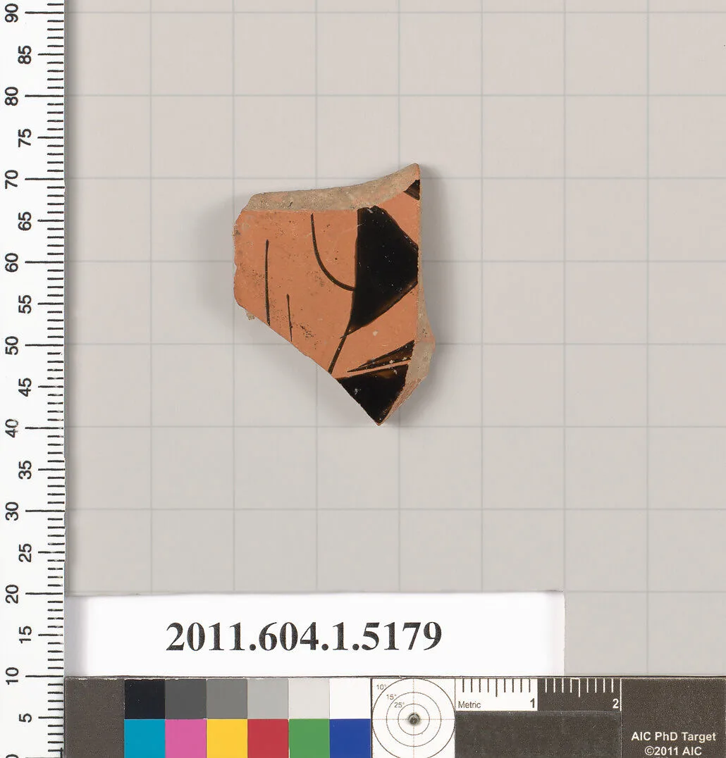 Terracotta fragment of a kylix (drinking cup) — Unknown