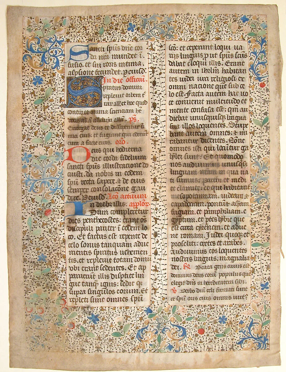 Manuscript Leaf from a Missal — Unknown
