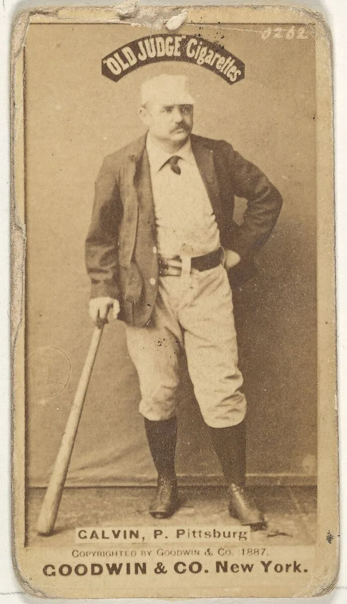 James Francis "Pud" Galvin, Pitcher, Pittsburgh, from the Old Judge series (N172) for Old Judge Cigarettes — Goodwin & Company