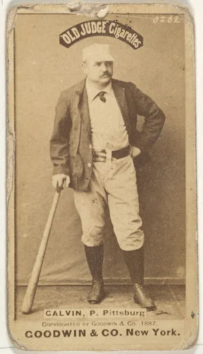 James Francis "Pud" Galvin, Pitcher, Pittsburgh, from the Old Judge series (N172) for Old Judge Cigarettes