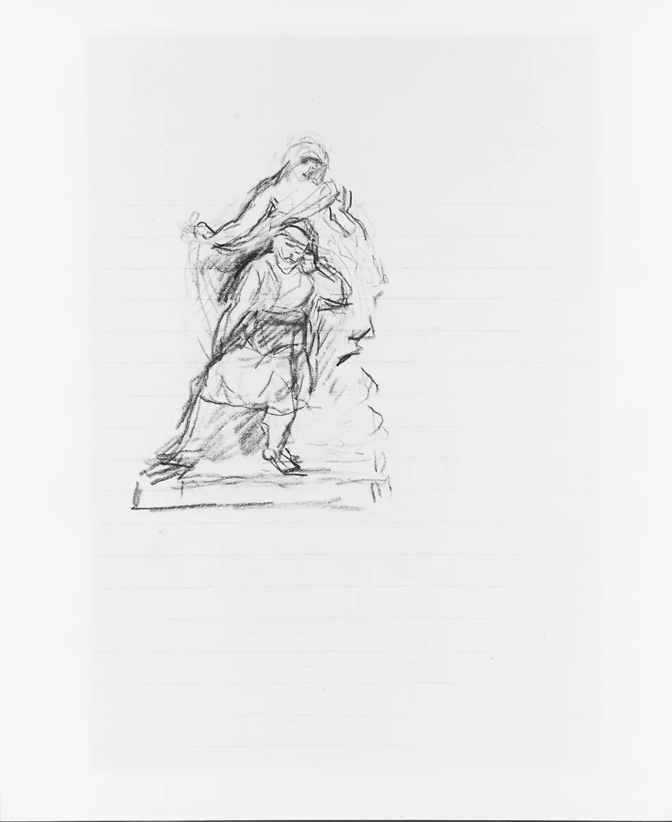 Study for a Memorial (from Sketchbook) — John Quincy Adams Ward