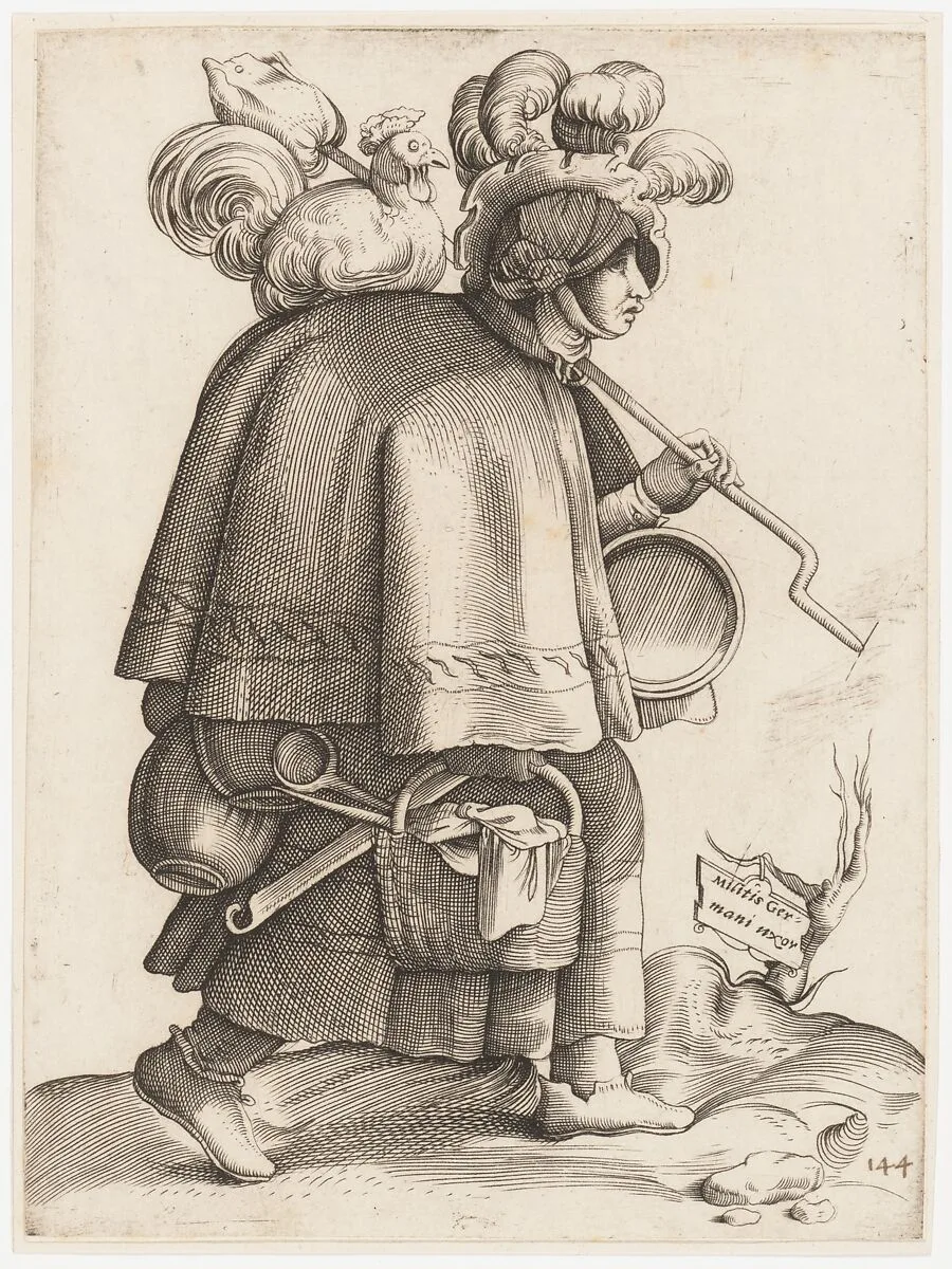 Costume Plate: Wife of a Warrior from Germany — Enea Vico